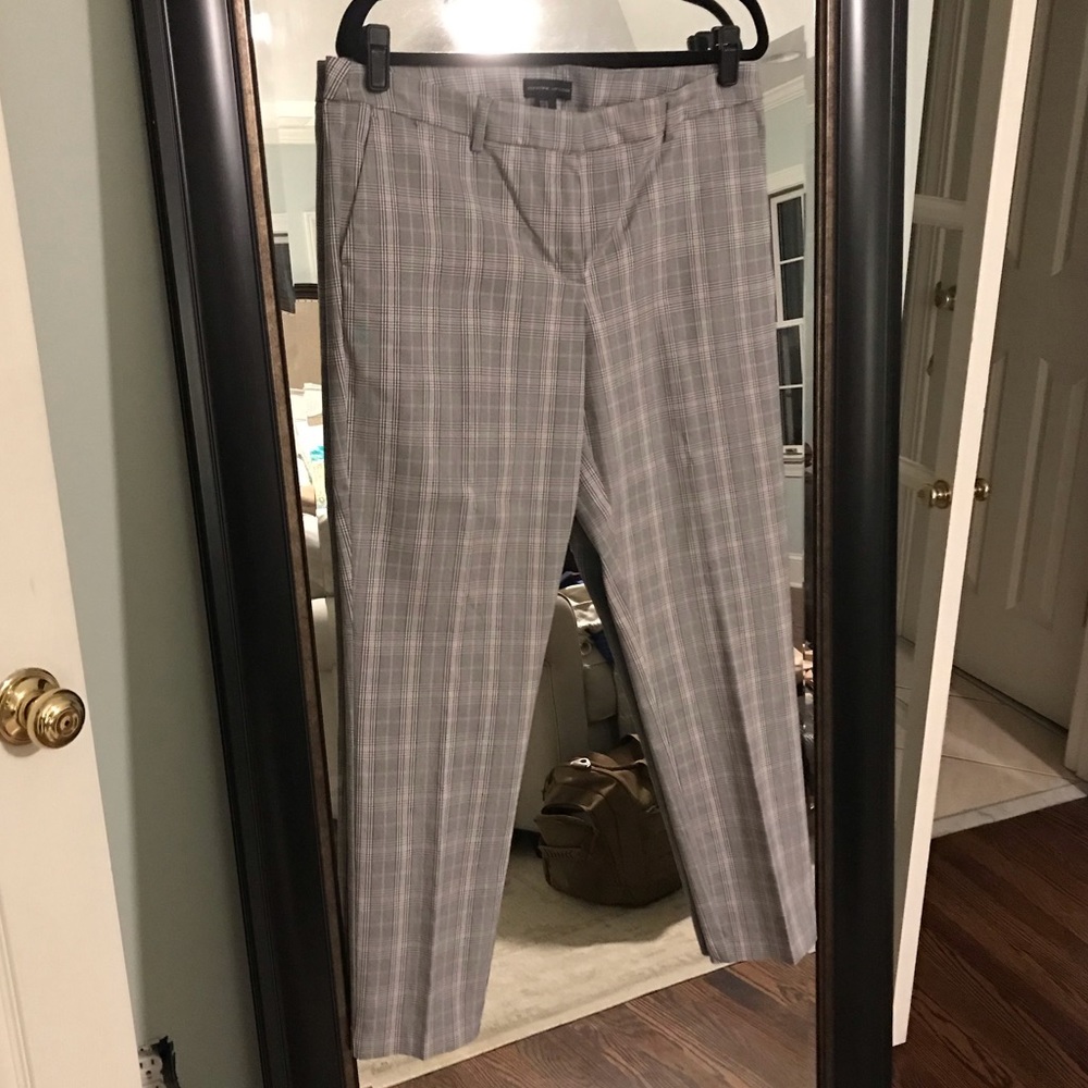 LIKE NEW PLAID WORK Trousers STRAIGHT LEG SIZE 14